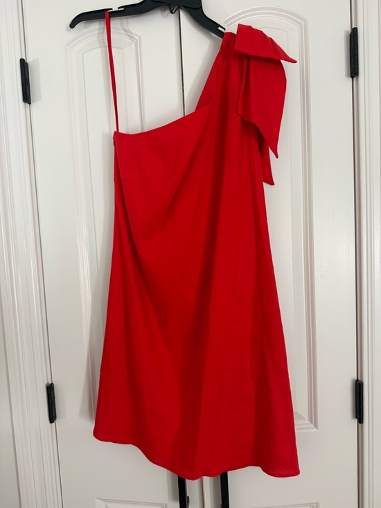 ANTONIO MELANI Dresses & Skirts - Antonio Melanie One Shoulder Linen Dress sz 10